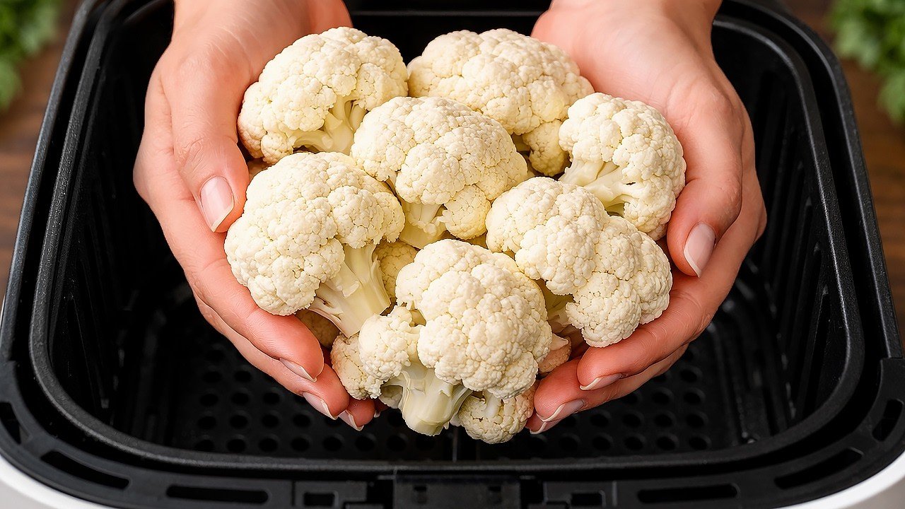 Pizza de Couve-Flor na Air Fryer Sem Farinha: Crocante, Leve e Irresistível 