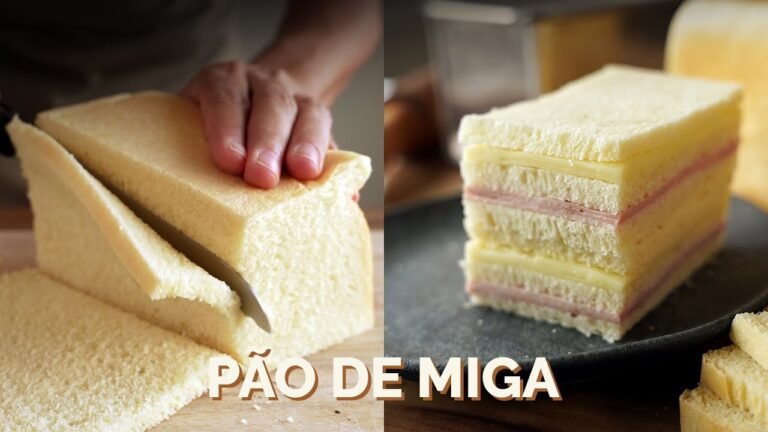 Como Fazer Pão de Miga Argentino Caseiro: Pão de Forma Sem Casca, Macio e Perfeito para Sanduíches