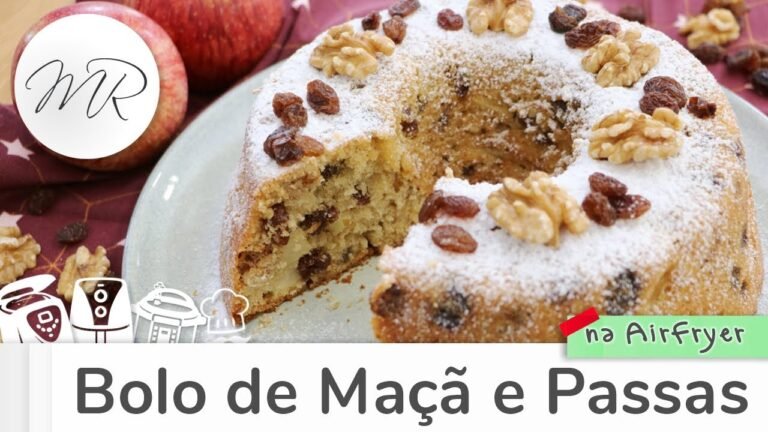 Bolo de Maçã e Passas na AirFryer: Fofinho, Úmido e Fácil de Fazer
