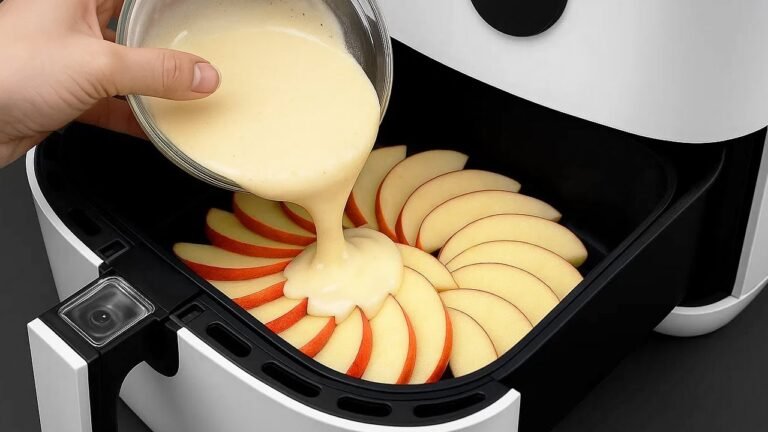 Bolo de Maçã na Air Fryer com 2 Ovos: Fofinho, Caramelizado e Sem Forno