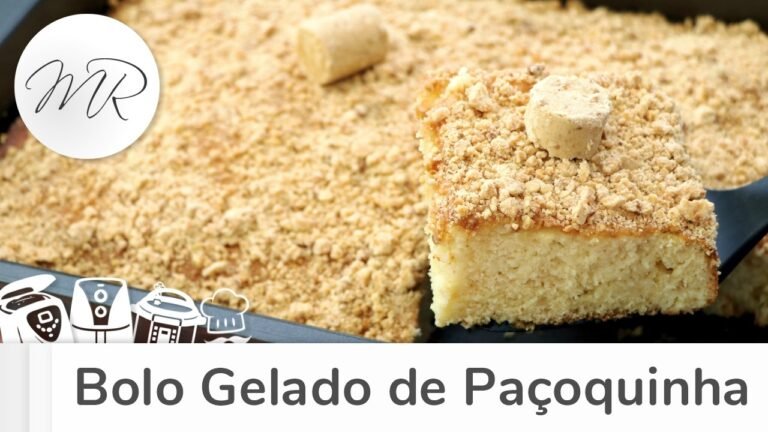 Bolo Gelado de Paçoquinha Fofinho e Molhadinho: Receita Fácil e Deliciosa