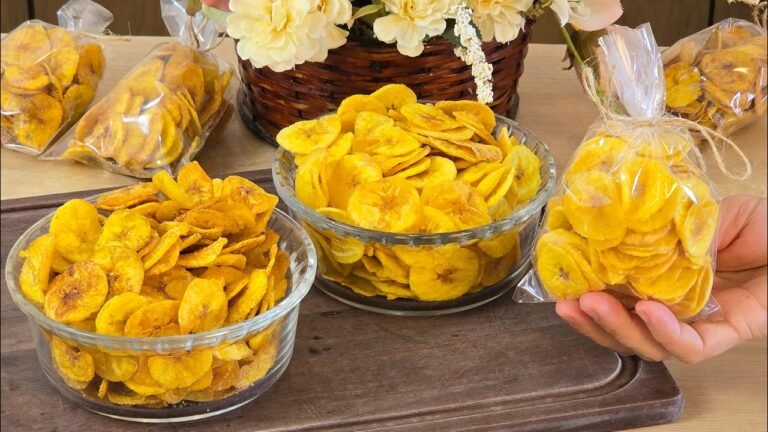 Como Fazer Banana Chips Crocante Doce e Salgada Sem Trigo