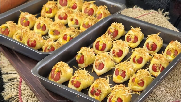 Como Fazer Doguinho de Buffet Caseiro Crocante e Recheado