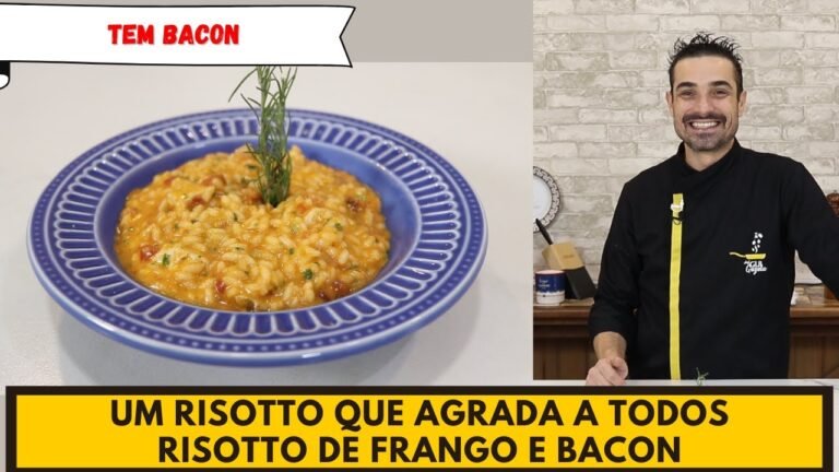 Como Fazer Risoto de Frango com Bacon Cremoso e Saboroso