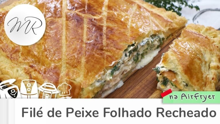 Filé de Peixe Folhado Recheado na AirFryer: Receita Crocante e Suculenta