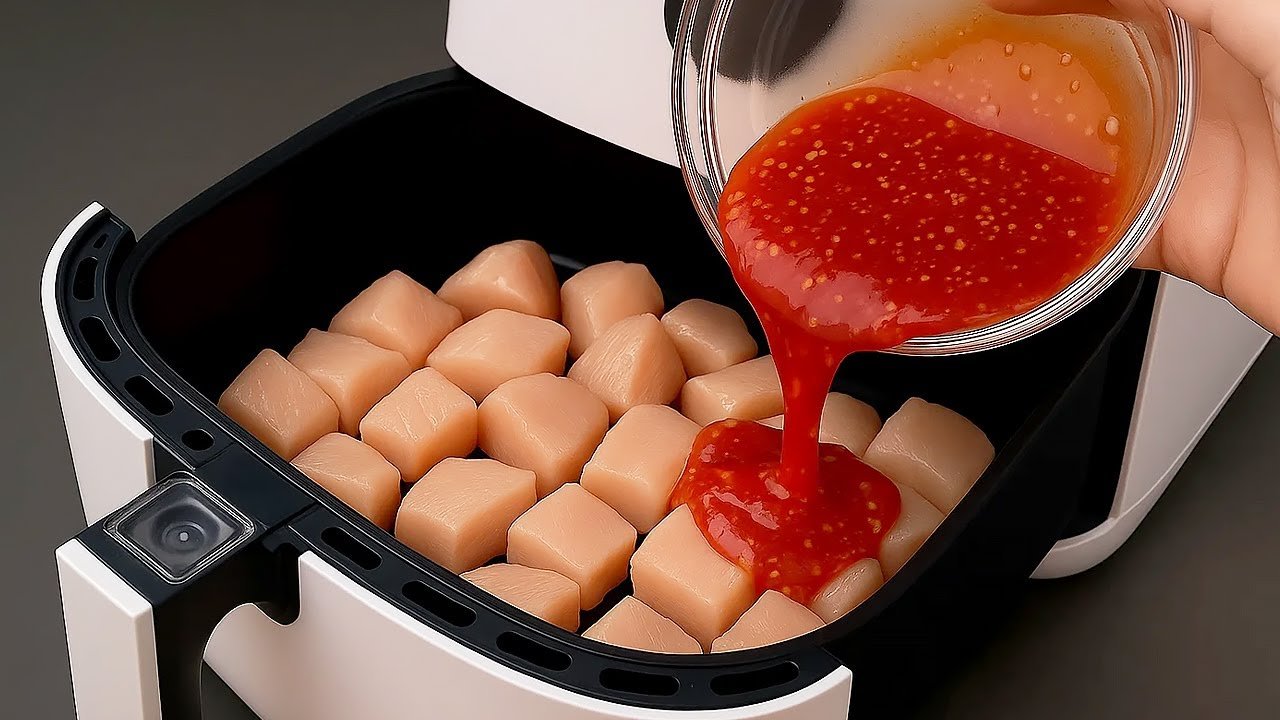 Gastronomia: Frango Cremoso na Air Fryer com Batatas Crocantes e Molho Oriental 