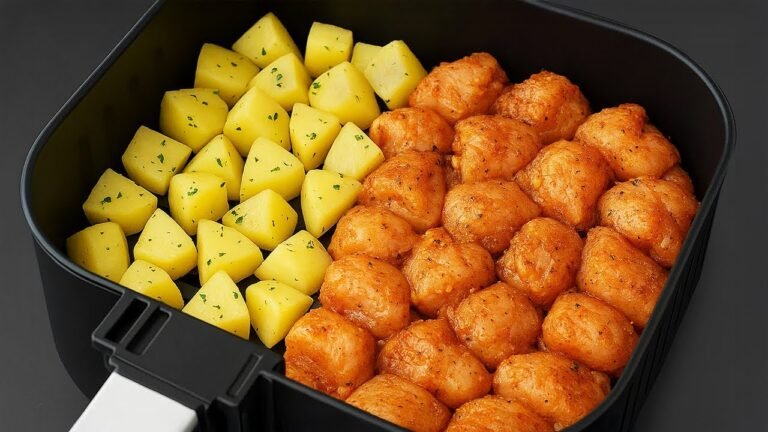 Frango na Air Fryer com Batatas Assadas: Jantar Rápido, Fácil e Suculento