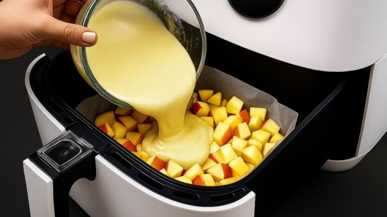 Torta de Maçã na Air Fryer com Massa Cremosa e Recheio de Cream Cheese