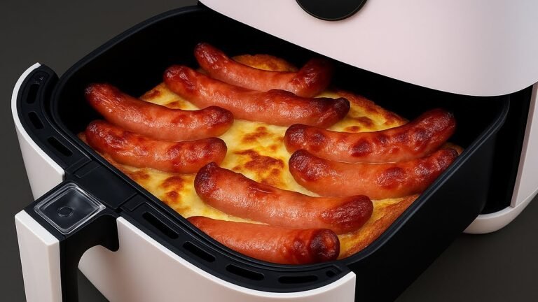Torrada de Salsicha na Air Fryer com Ovo e Queijo: Receita Cremosa e Crocante
