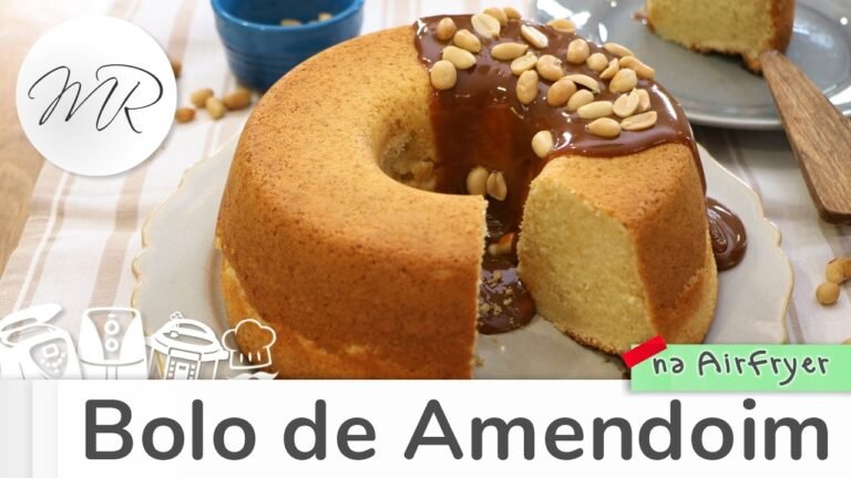 Bolo de Amendoim na AirFryer: Fofinho, Rápido e Muito Saboroso
