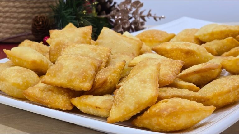 Como Fazer Pastelzinho Especial de Natal Crocante e Recheado
