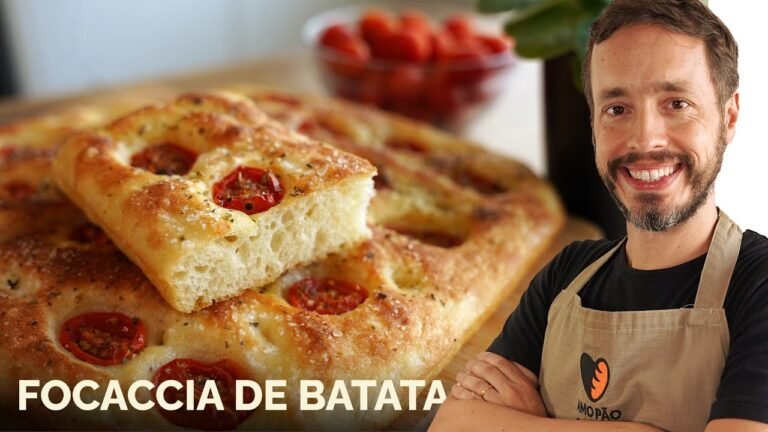 Focaccia de Batata Fofinha e Rápida: Receita Fácil Sem Sovar