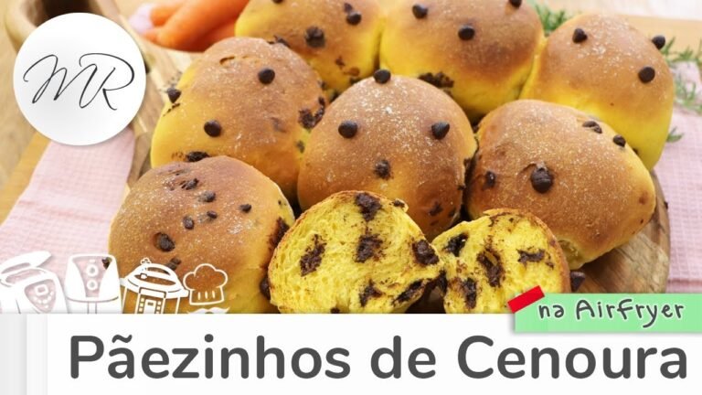 Pão de Cenoura com Gotas de Chocolate na AirFryer: Receita Fofinha e Fácil