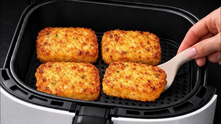 Bolinho de Batata na Air Fryer com Presunto e Queijo