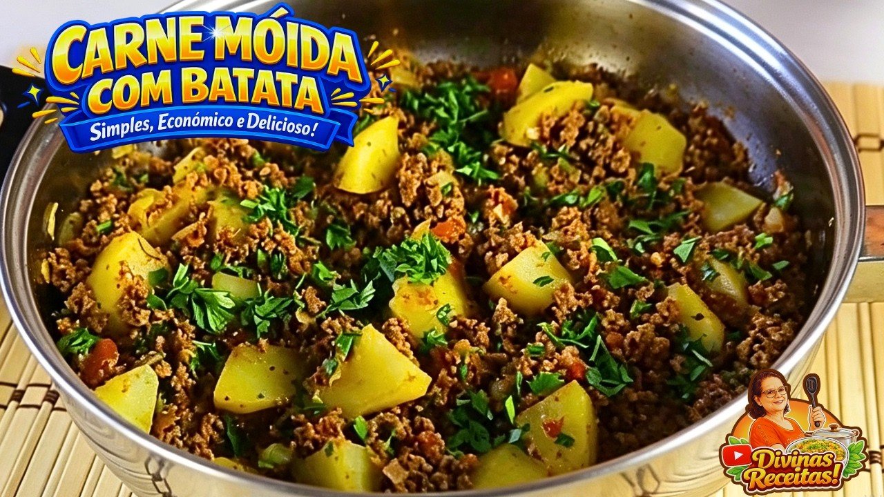 Como Fazer Carne Moída com Batata Suculenta, Fácil e Econômica 