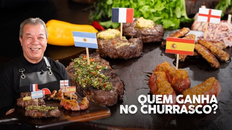 Como Fazer Churrasco Internacional na Brasa com Chimichurri, Café de Paris, Romesco e Coleslaw