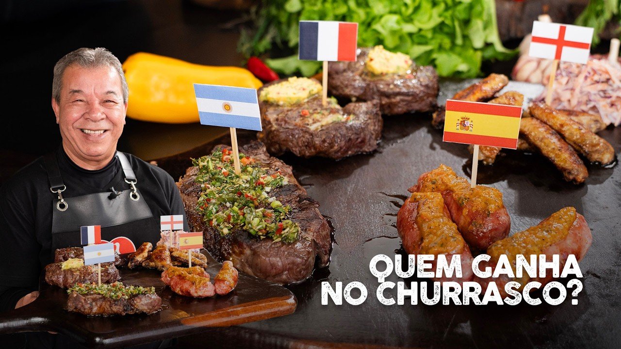 Como Fazer Churrasco Internacional na Brasa com Chimichurri, Café de Paris, Romesco e Coleslaw 
