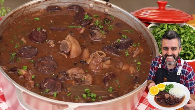 Como Fazer Feijoada Tradicional Simples e Deliciosa com Feijão Preto e Carnes Defumadas