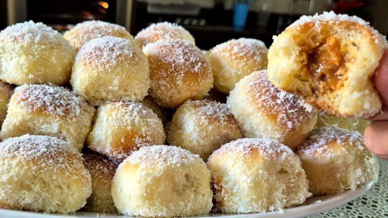 Como Fazer Lua de Mel: Pãozinho Doce Recheado com Doce de Leite e Coco