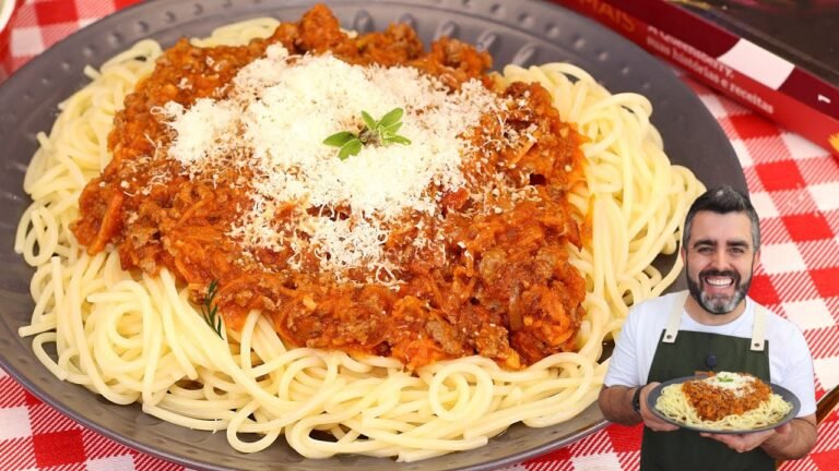 Como Fazer Macarrão à Bolonhesa com Carne Moída Fácil e Rápido