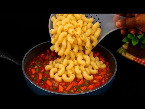 Como Fazer Macarrão Colorido e Saboroso com Legumes e Molho de Tomate 