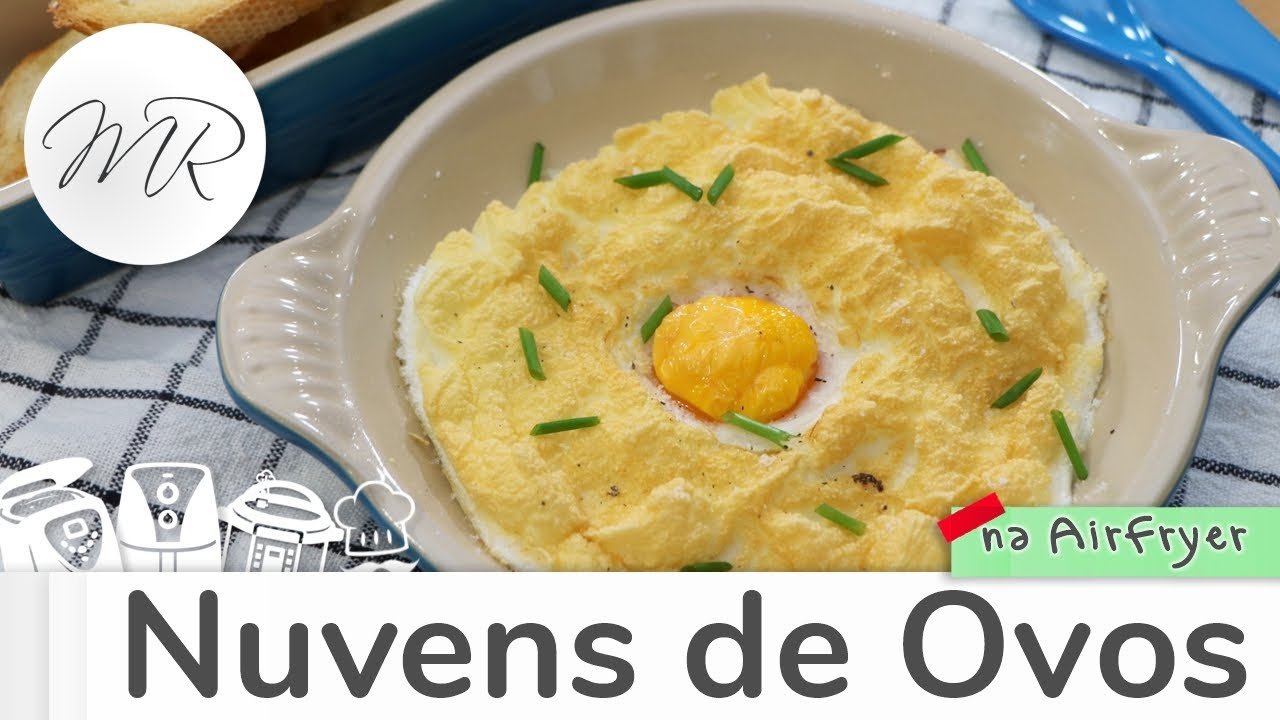 Nuvens de Ovos na Air Fryer: Leves, Fofinhas e Fáceis 
