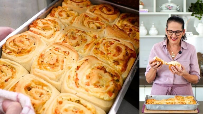 Como Fazer Pão Caracol Caseiro Super Fofinho e Fácil