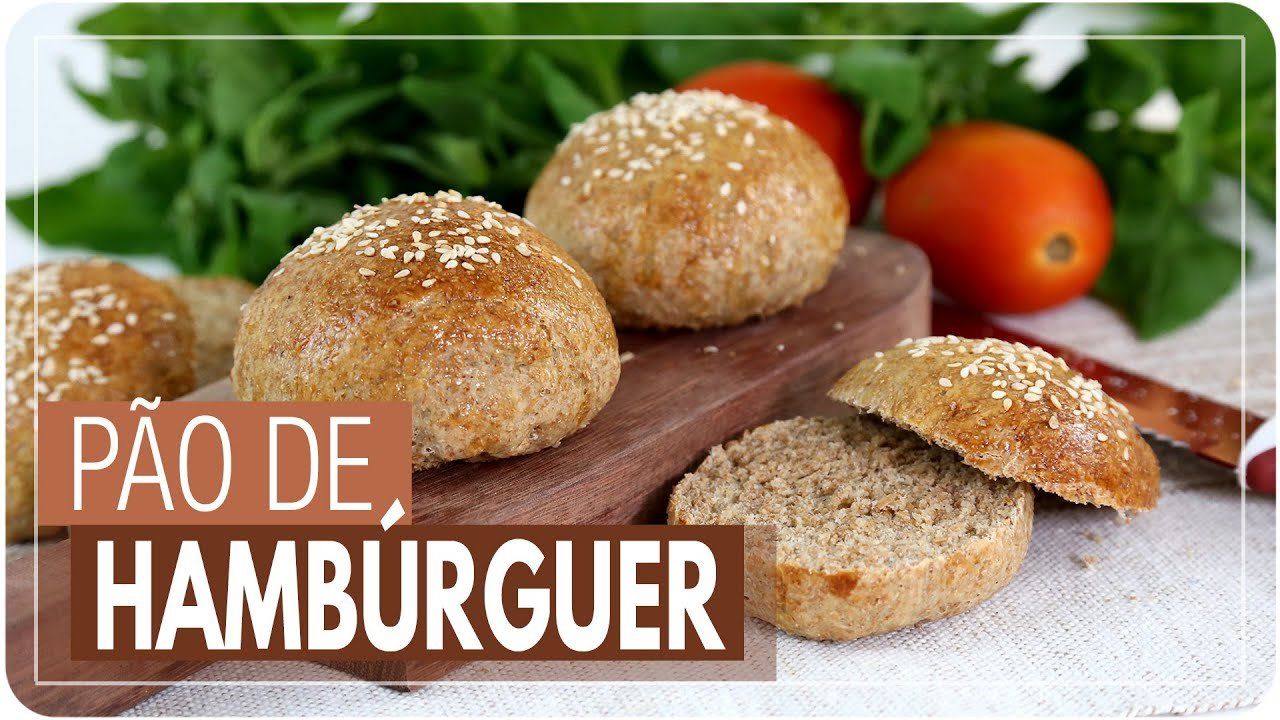 Como Fazer Pão de Hambúrguer Integral Caseiro, Fofo e Macio 
