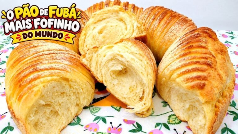 Como Fazer Pão de Ló de Fubá Super Fofinho e Delicioso