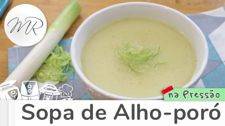 Sopa de Alho-Poró Cremosa na Panela de Pressão Elétrica