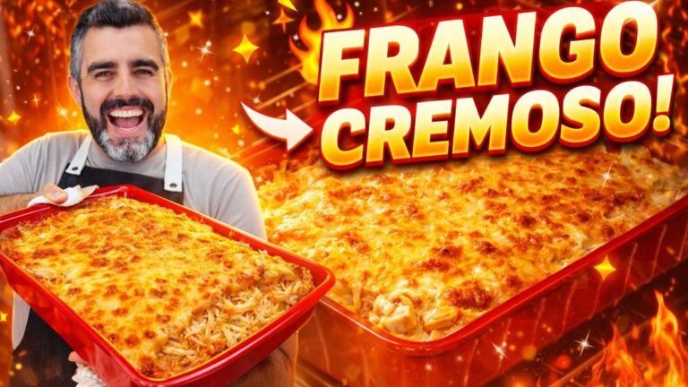 Frango Cremoso na Travessa: Almoço Completo, Fácil e Rápido