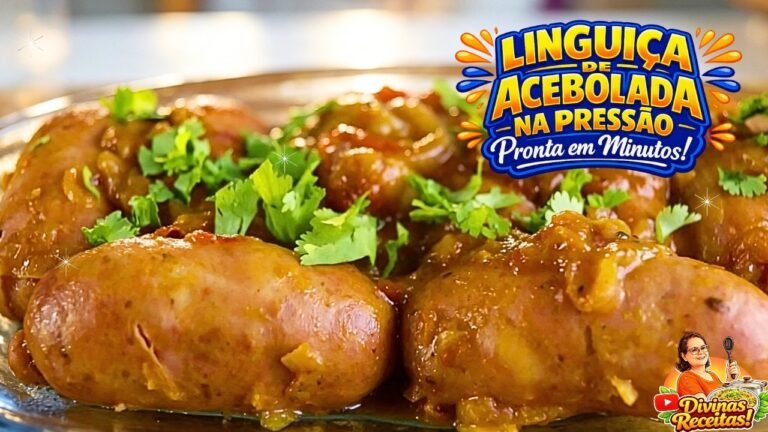 Linguiça Acebolada na Panela de Pressão: Receita Rápida, Suculenta e Muito Saborosa