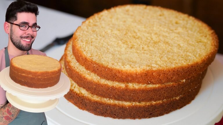 Massa Amanteigada Profissional para Bolo de Aniversário: Receita Macia, Estruturada e Perfeita para Rechear