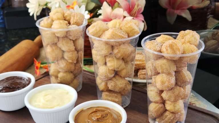 Mini Churros no Copo: Receita Fácil, Sem Máquina e Lucrativa para Vender