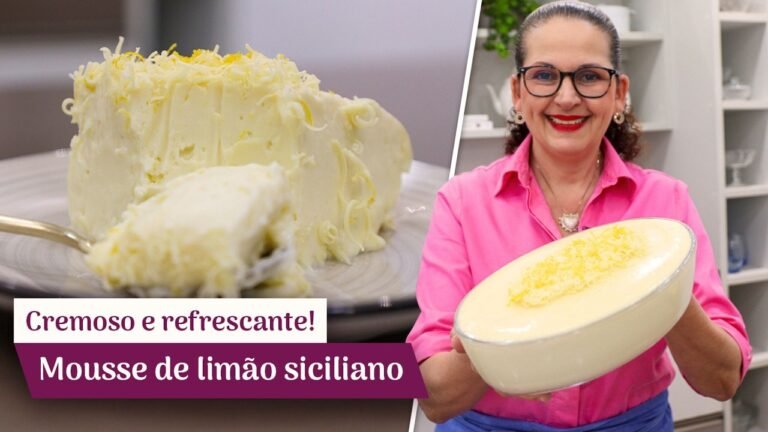 Mousse de Limão Siciliano Super Cremoso e Fácil de Fazer