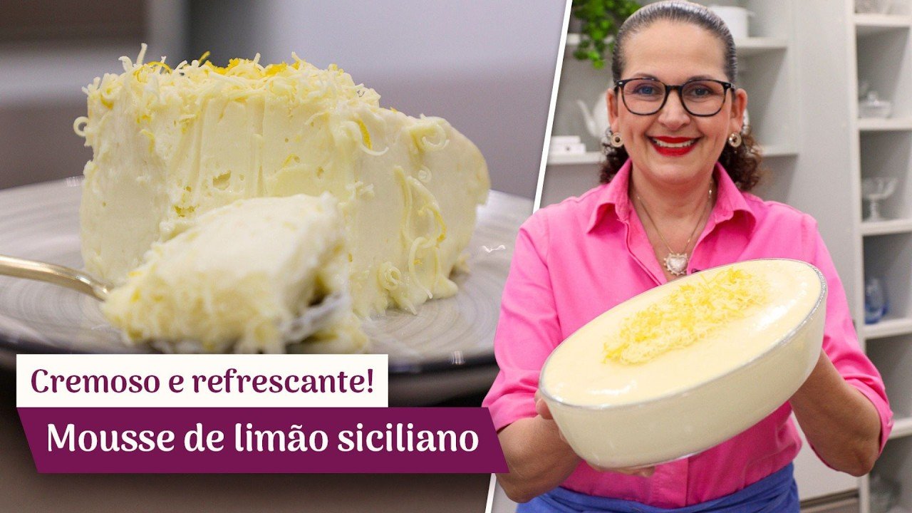 Mousse de Limão Siciliano Super Cremoso e Fácil de Fazer 