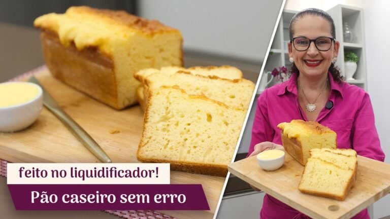 Pão de Liquidificador Sem Farinha de Trigo: Fofinho, Rápido e Sem Sovar