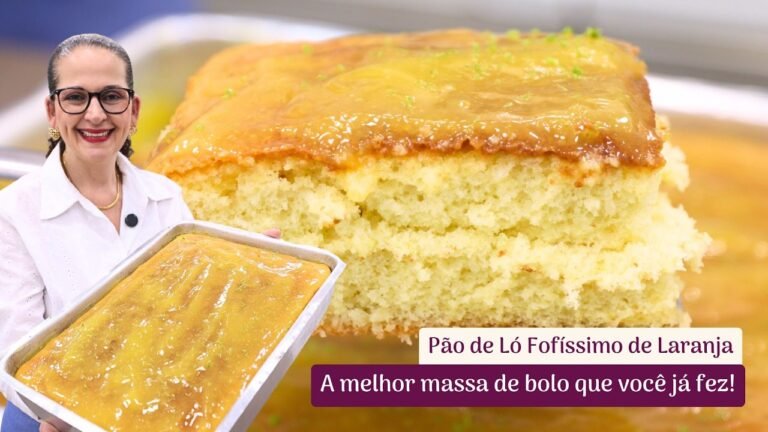 Pão de Ló de Laranja Levíssimo e Super Fofo: Receita Perfeita para Rechear