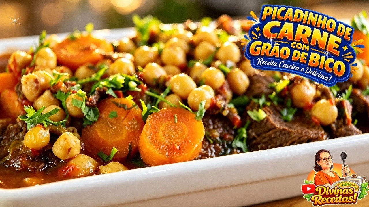 Picadinho de Carne com Grão-de-Bico: Ensopado Fácil, Suculento e Muito Saboroso 