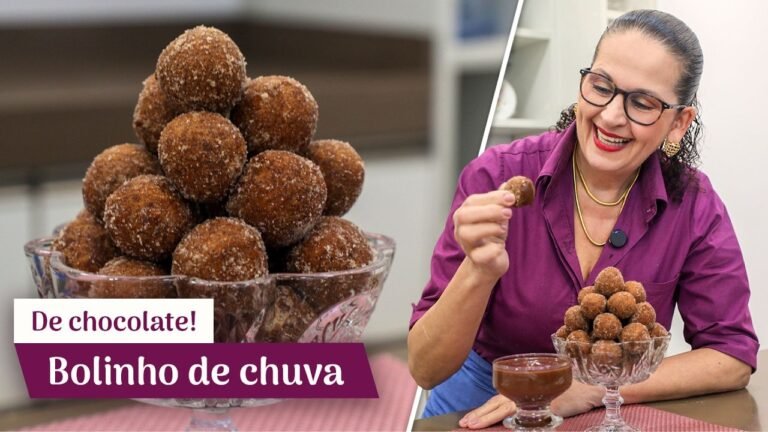 Bolinho de Chuva de Chocolate Fácil e Rápido com Ganache