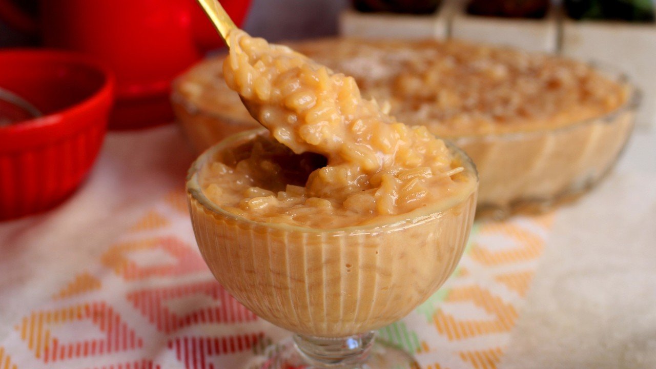 Como Fazer Arroz Doce Moreno Cremoso e Tradicional de Vó 