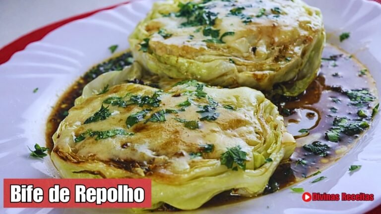 Como Fazer Bife de Repolho Suculento e Dourado na Frigideira ou no Forno