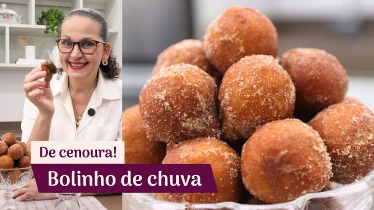 Como Fazer Bolinho de Chuva de Cenoura Super Fofinho com Ganache de Chocolate