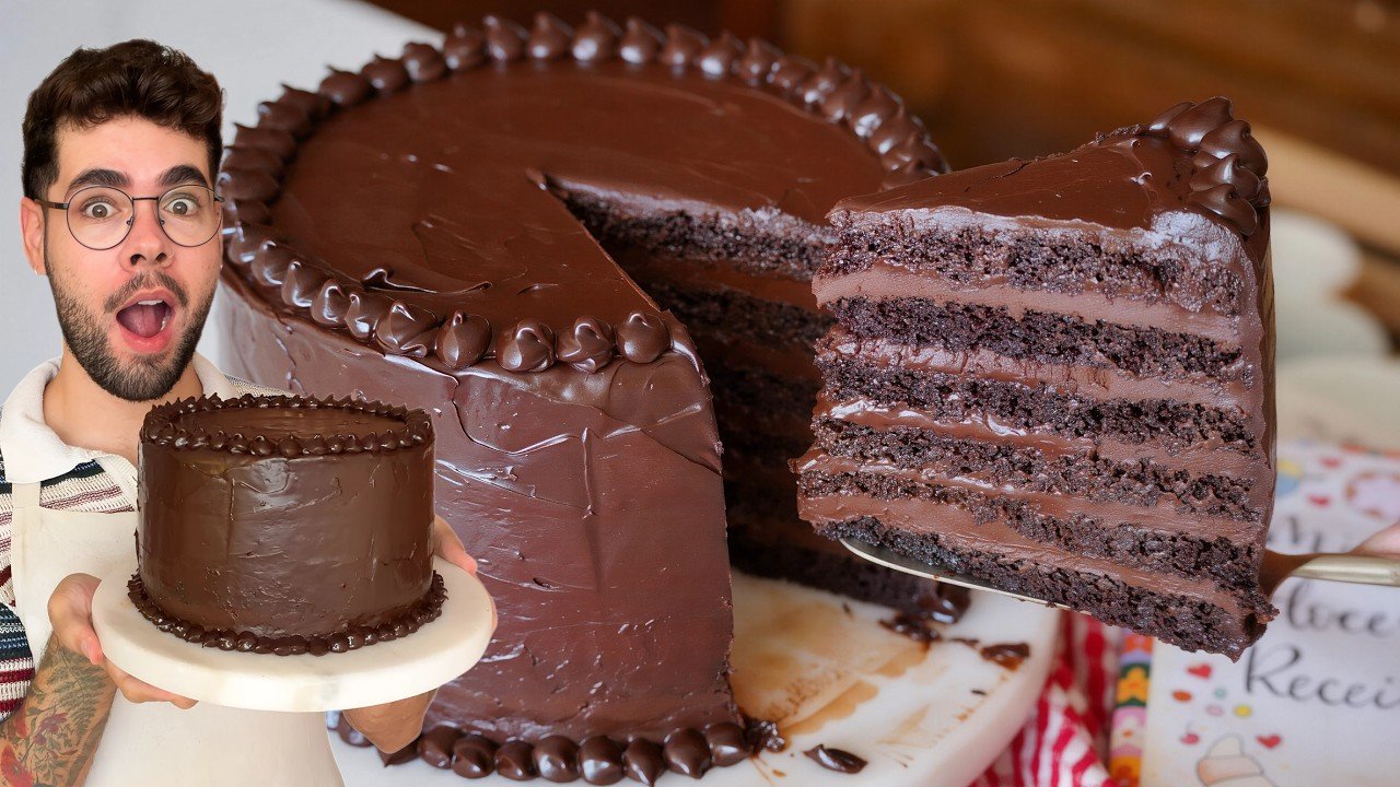 Frango: Como Fazer Bolo Matilda de Chocolate Fofinho e Super Recheado 