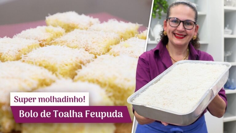 Como Fazer Bolo Toalha Felpuda Fofinho, Molhadinho e Delicioso