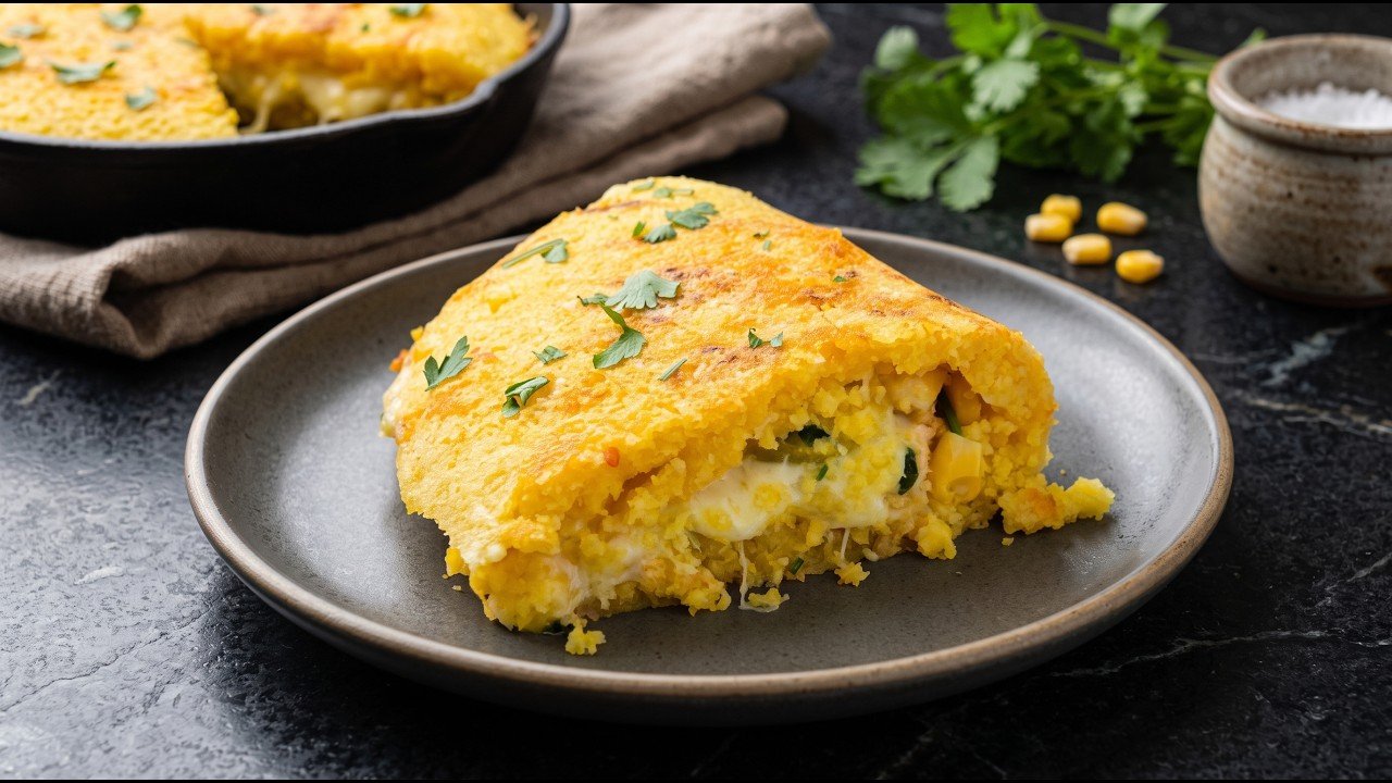 Salgados: Como Fazer Cuscuz de Frigideira Recheado com Frango e Queijo 