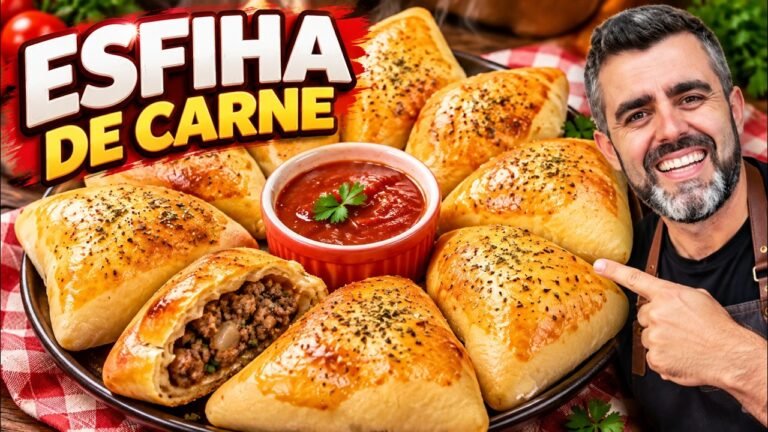 Como Fazer Esfiha de Carne Molhadinha com Massa Fofinha