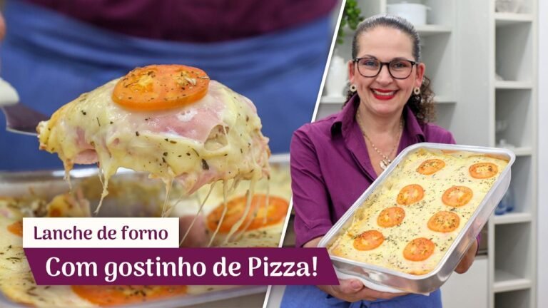 Como Fazer Lanche Prático de Forno Cremoso com Pão de Forma