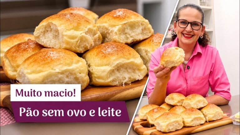 Como Fazer Pãezinhos Super Fofinhos Sem Ovos e Sem Leite