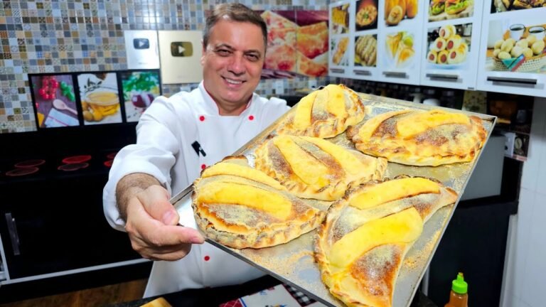 Como Fazer Pastel Italiano Caseiro Crocante e Recheado com Queijo
